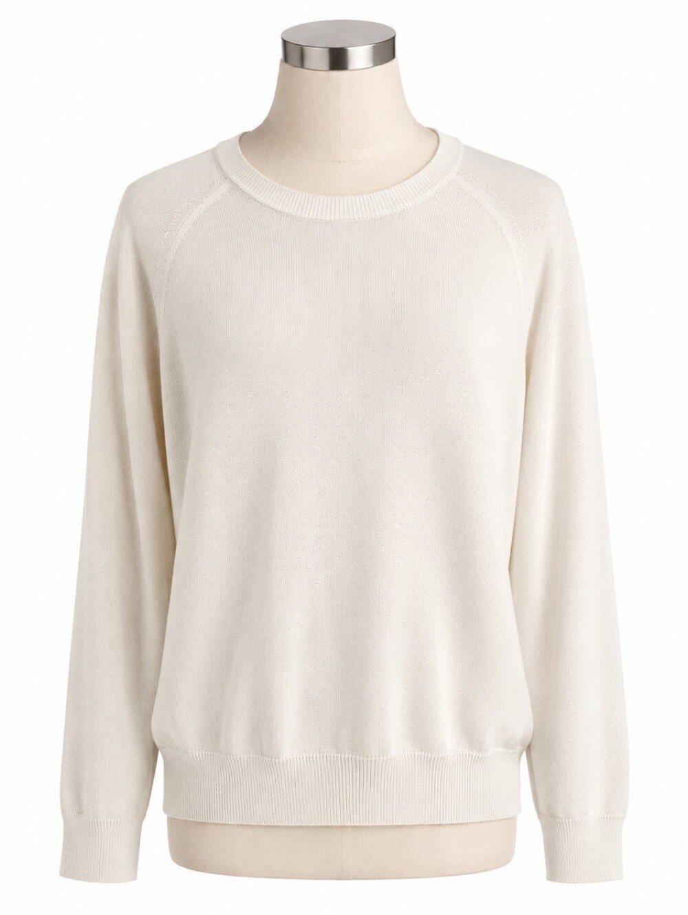 Rag & Bone NWT Men's Lance Crew Neck Sweater Off-White Gray XXL Luxury Cotton